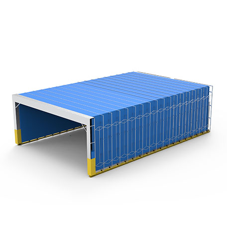 移动伸缩式漆房